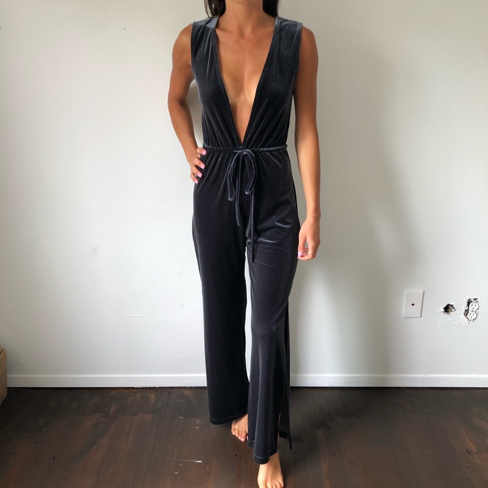 Velvet jumpsuit